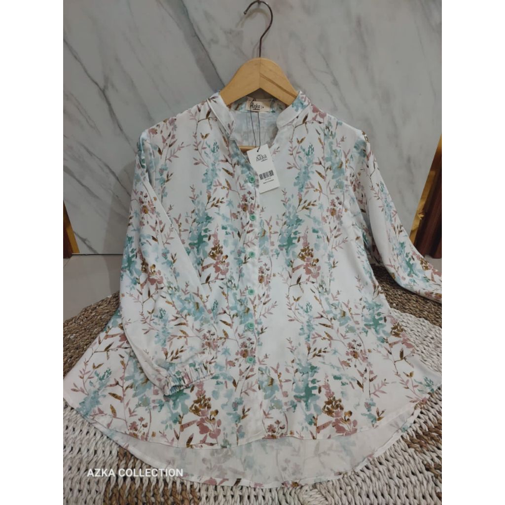 Atasan Wanita Azka || Blouse Wanita Rayon Twill Premium Size M - XXXL