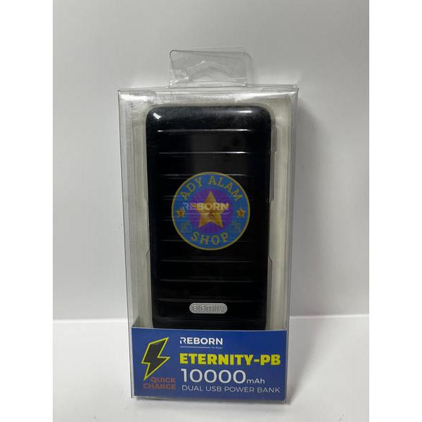 REBORN POWERBANK ETERNITY 10000 MAH FAST CHARGING 2.4A DUAL OUTPUT USB/POWER BANK REBORN 10000MAH