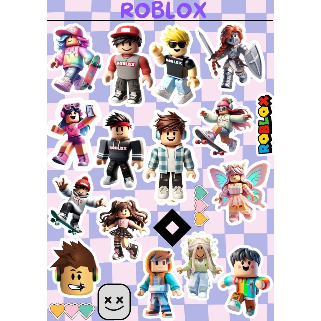 

Hot Stiker Gaming Sticker vinyl Spesial Roblox Exlusive Edition | Stiker Laptop Hp Tumbler