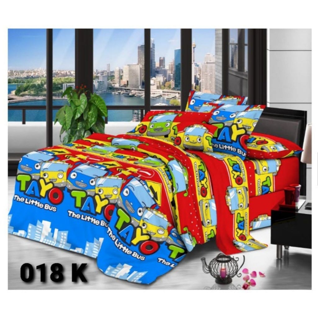 SPREI MOTIF TAYO RED LITTLE BUS // SEPREI ANAK MOTIF TAYO RED