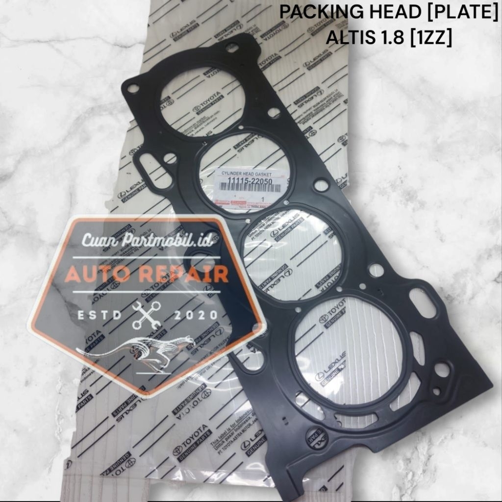 PACKING PAKING HEAD CYLINDER HEAD ONLY PLATE COROLLA ALTIS 1.800CC 1ZZ
