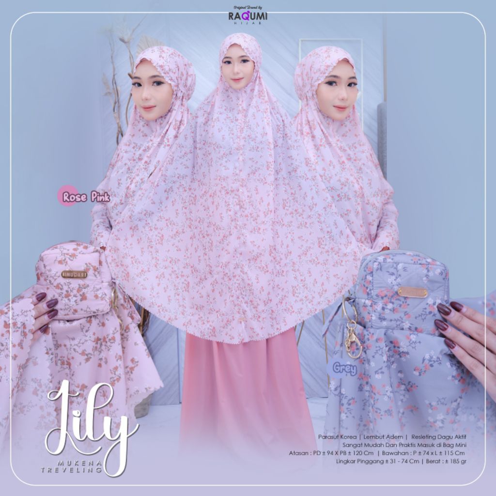 Lily Mukena Travelling Raqumi