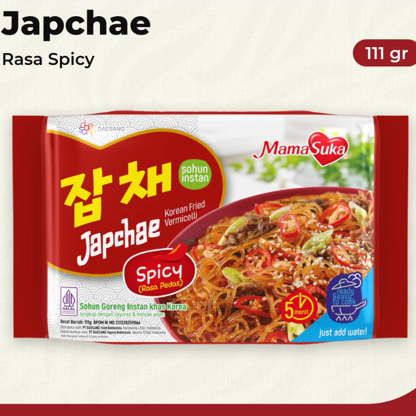 

MamaSuka - Japchae Spicy 111 Gr Halal Praktis