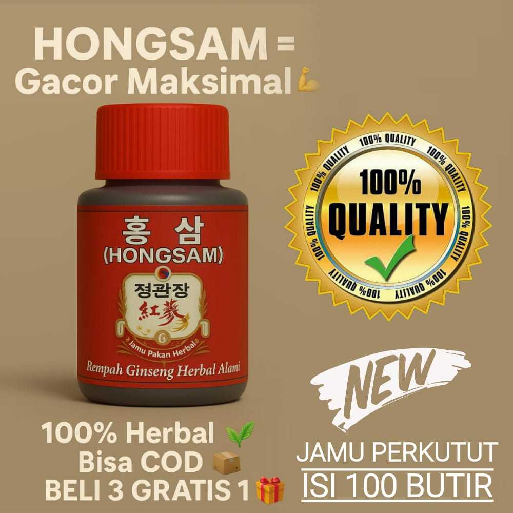 HONGSAM Jamu Ginseng Untuk Perkutut Gacor, Sehat Mental Juara