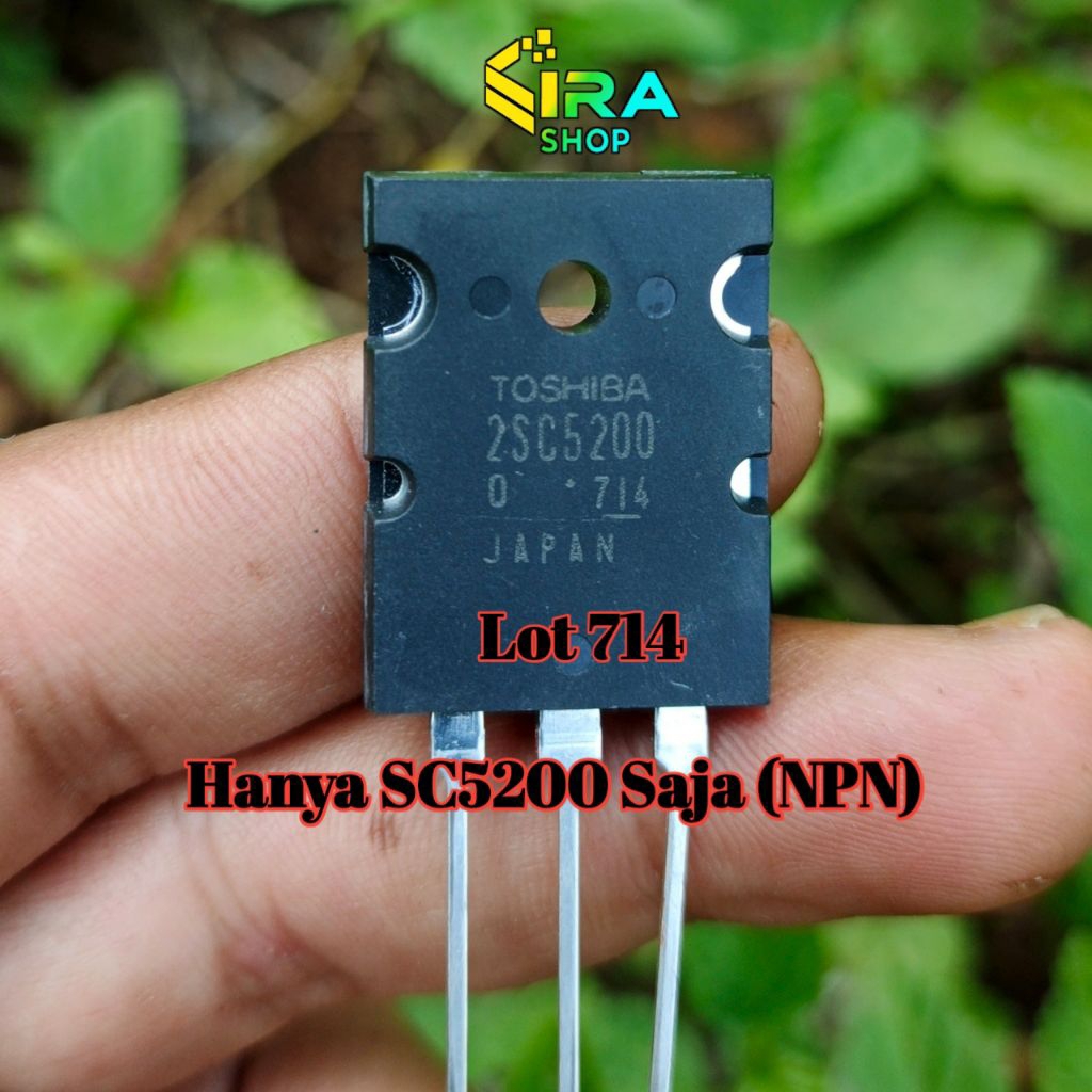 Transistor Toshiba 2SC5200 Saja Lot 714 (NPN) Atau Sebelah Original Japan