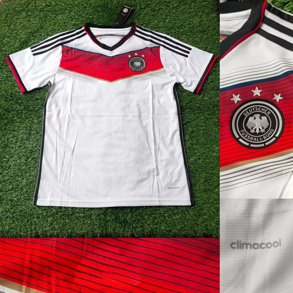 "JERSEY RETRO VINTAGE JERMAN HOME WORLD CHAMPIONS PIALA DUNIA 2014 AAA CLASSIC / Jersey Retro Vintag