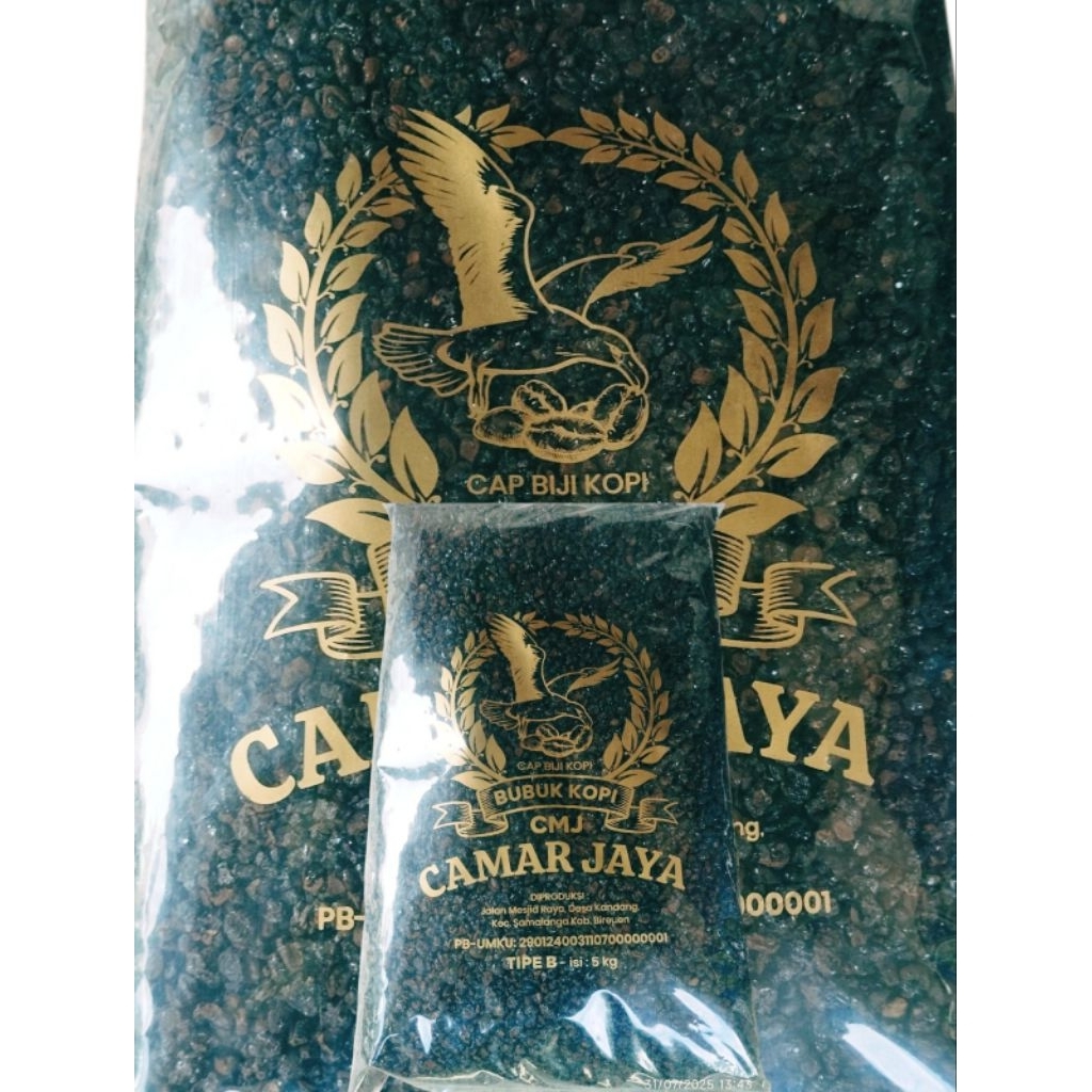 

1kg Bubuk kopi kasar Aceh Camar Jaya - Tipe B