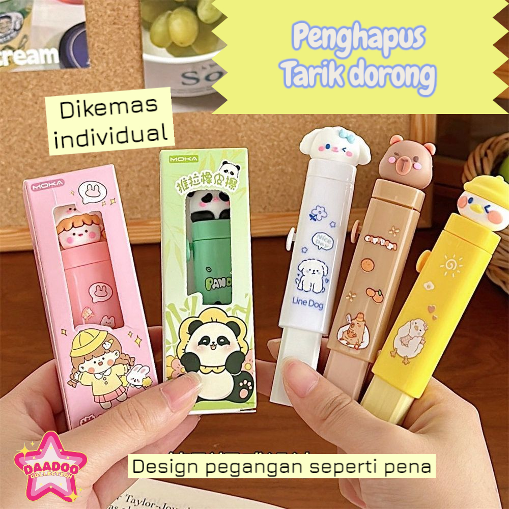 

Eraser Penghapus Mekanik Penghapus Tarik Dorong Kartun Lucu / Sliding Eraser Tidak Meninggalkan Serpihan Back To School / Alat Tulis Kantor / Push Pull Rubber