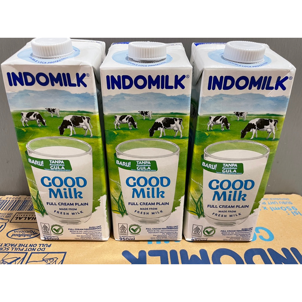 

INDOMILK FULL CREAM/PLAIN kemasan 950ml