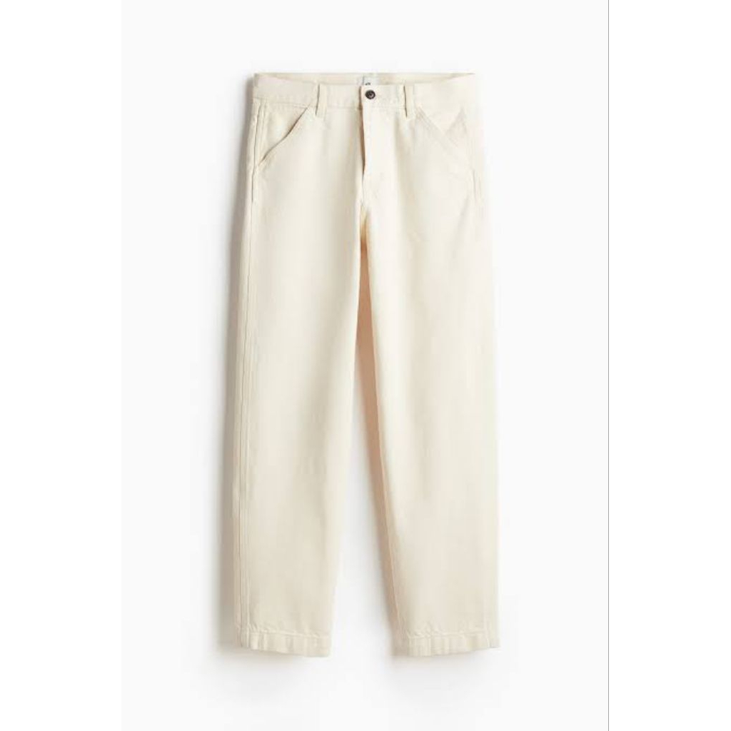 HnM regular slim fit trousers HW  beige reject sz 32