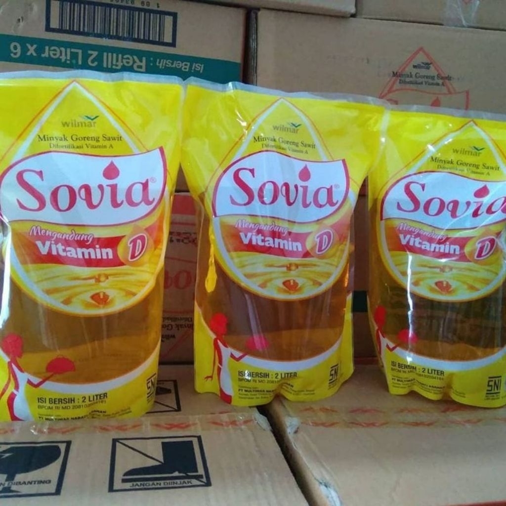 

[ 1 DUS ISI 6] MINYAK GORENG SOVIA 2 L 1 DUS isi 6 pcs