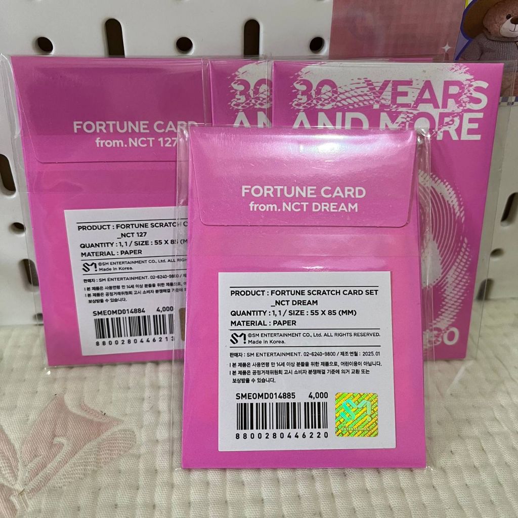 (CLEARANCE SALE) READY STOCK FORTUNE CARD SMTOWN NCT DREAM 127 SEALED OFFICIAL