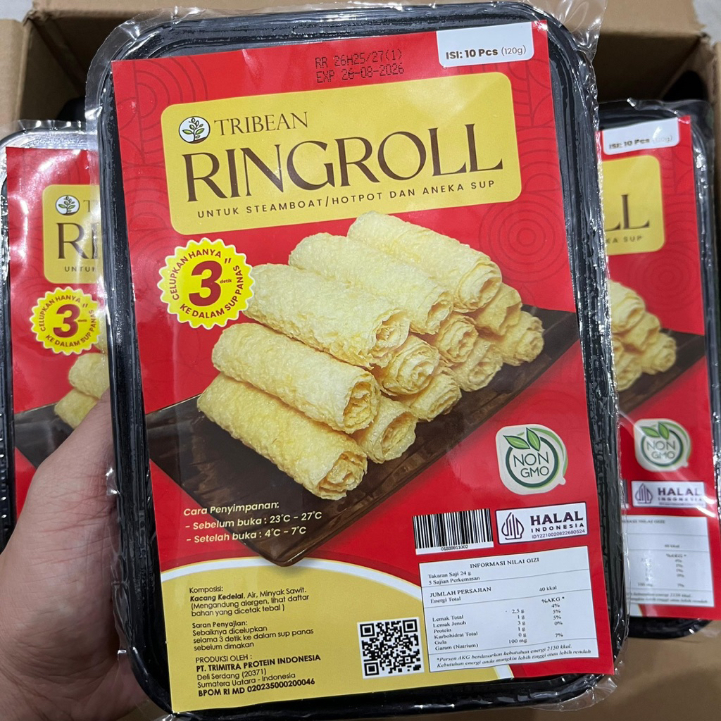 

TRIBEAN RINGROLL KULIT TAHU GULUNG ISI 10 PCS | Untuk Steamboat Hotpot Sup