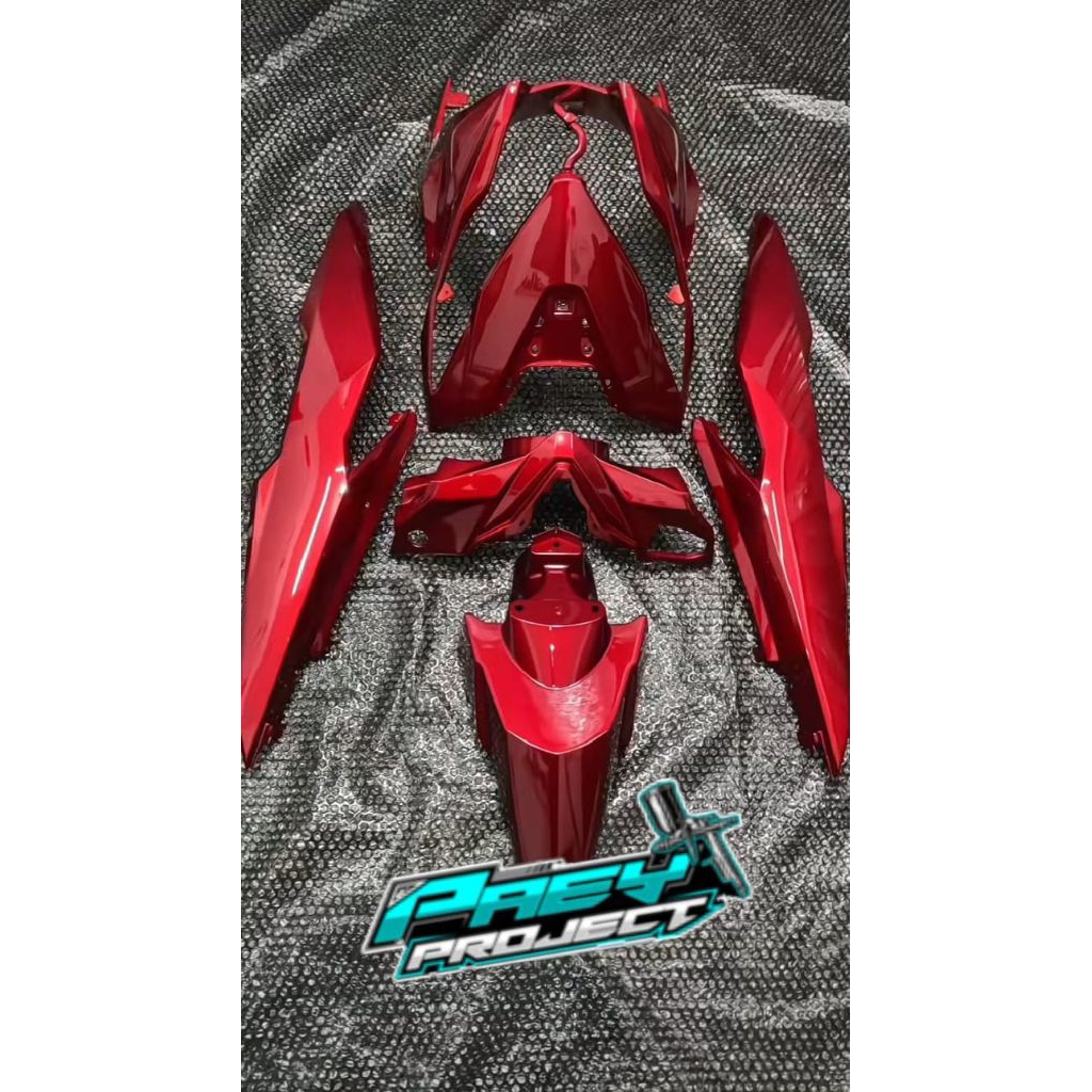 full body halus beat esp beat eco warna merah candy. cover body halus beat esp full set