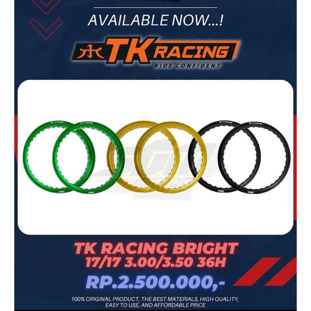 rim tk racing bright (free jari-jari tk)
