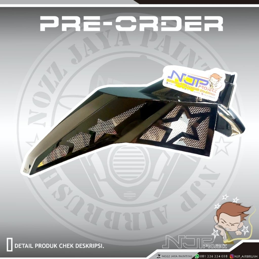 Slebor / Spakbor Depan Honda Beat ESP 2016-2019 Coak Custom SCMSTAR | PREORDER