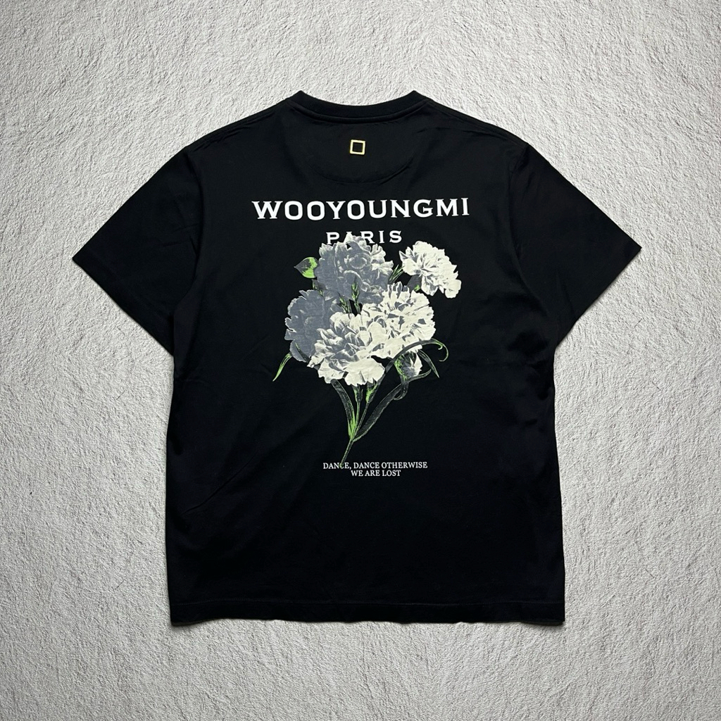 T-SHIRT WOOYOUNGMI PARIS KAOS LUXURY BAJU BLACK