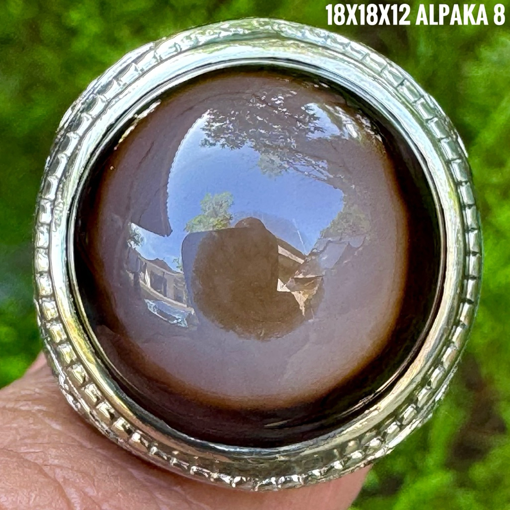 Cincin Batu Akik Natural Yaman Mata