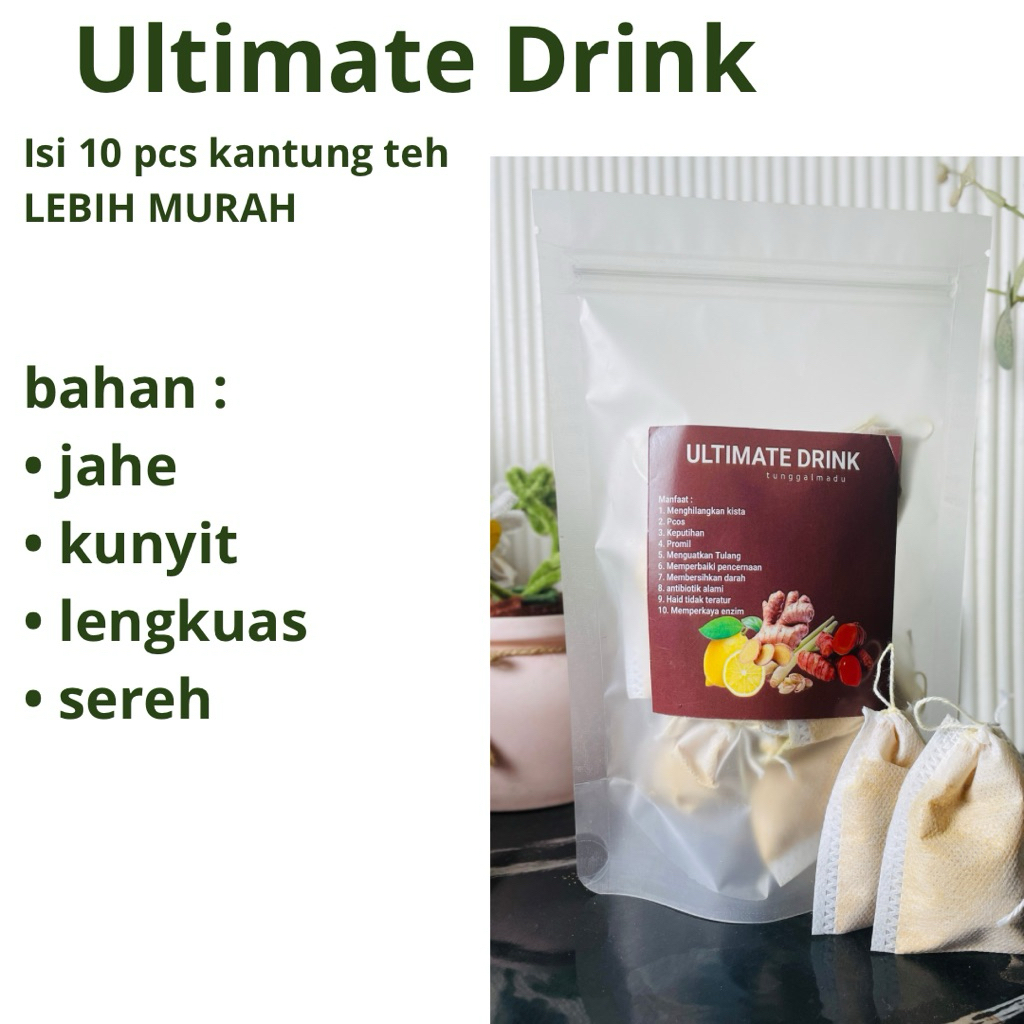 

Ultimate Drink kantung teh (jahe, kunyit, sereh, lengkuas)