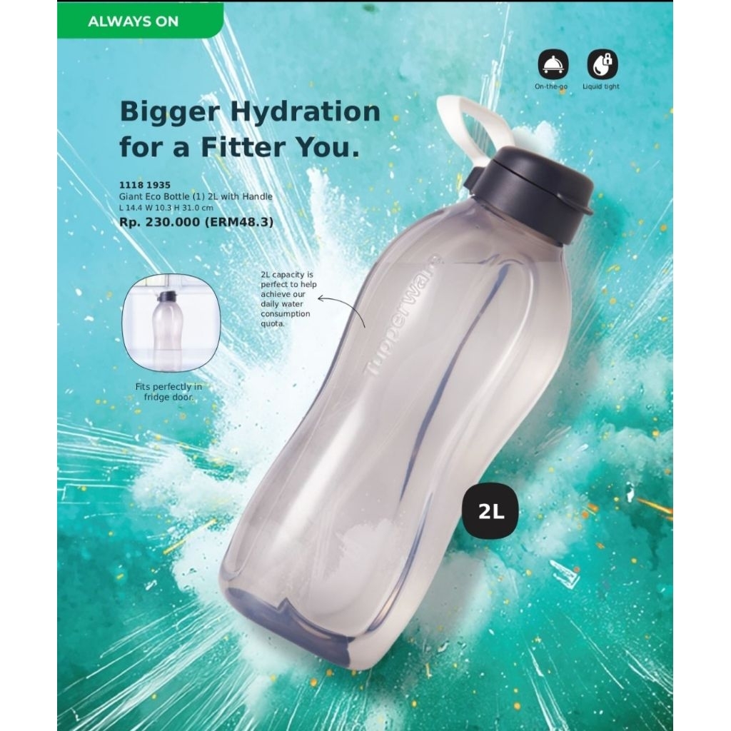 eco bottle 2literl eco bottle 1 literl botol minuml tupperware malaysia