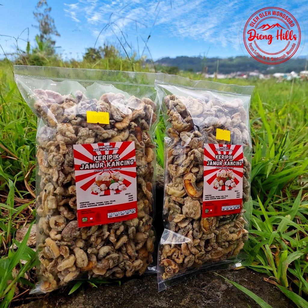 KERIPIK JAMUR KANCING KHAS DIENG OLEH OLEH WONOSOBO