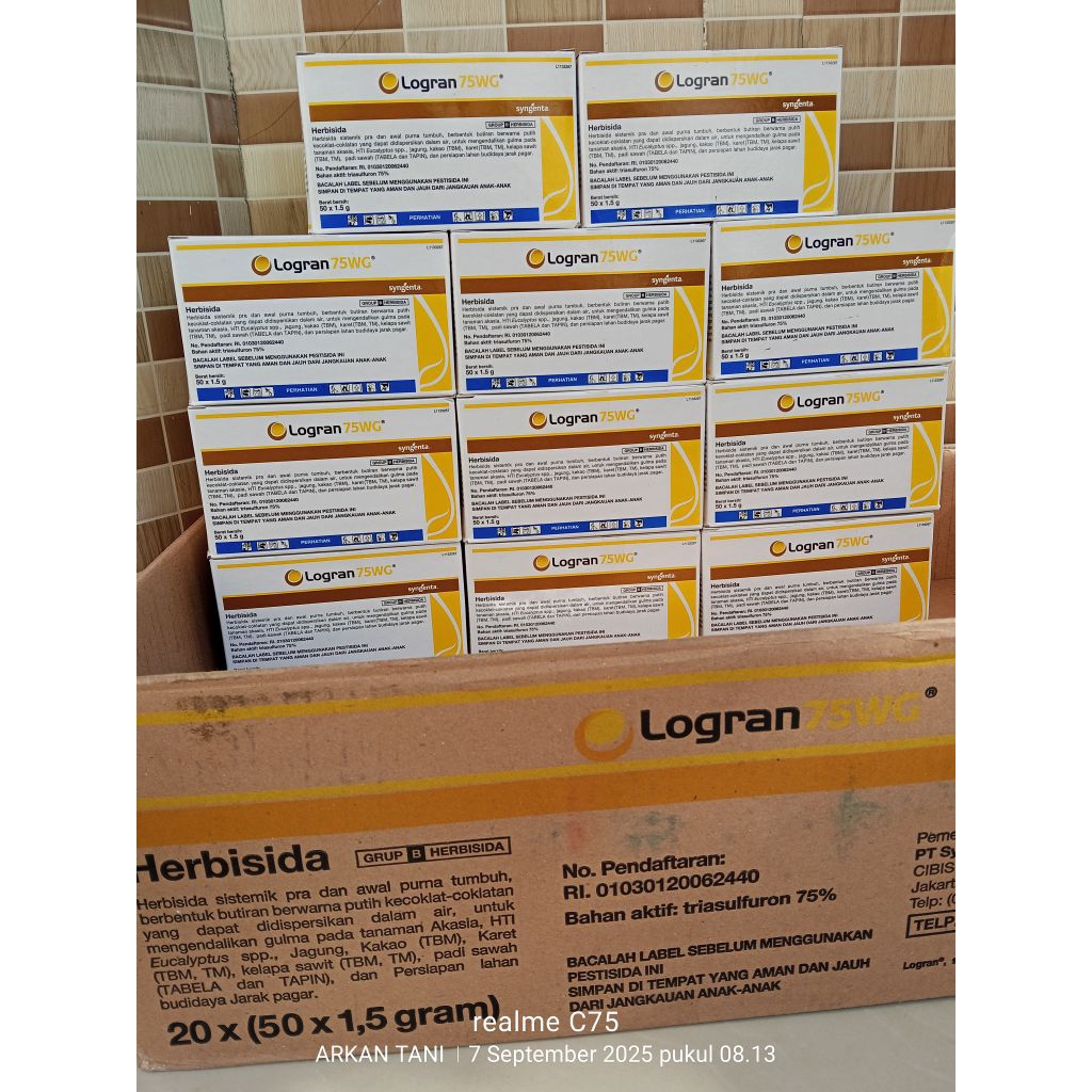 HERBISIDA LOGRAN 75 WG 1,5 GRAM (1 BOX ISI 50 PCS) - SYNGENTA