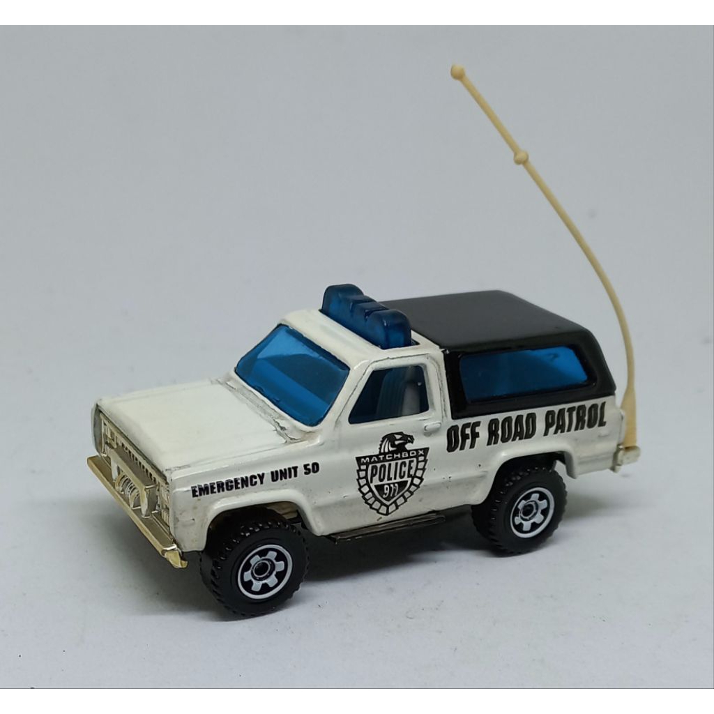 matchbox 1989 89 chevy blazer 4x4 4×4 white loose diecast custom (t)