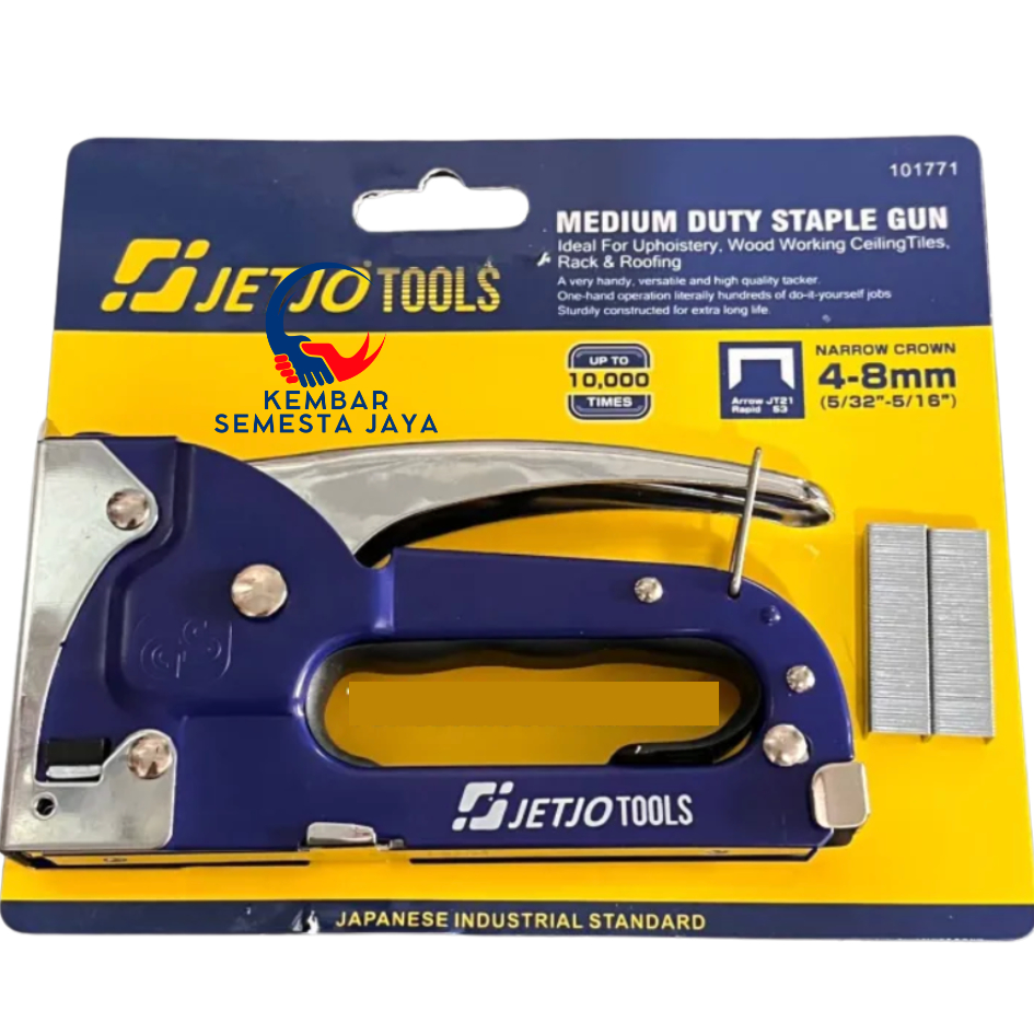 

JETJO 101771 R23 Staples Manual Gun Tacker Paku Tembak Staples Tangan RAPIDE R 23 13/4 13/6 13/8 4-8MM