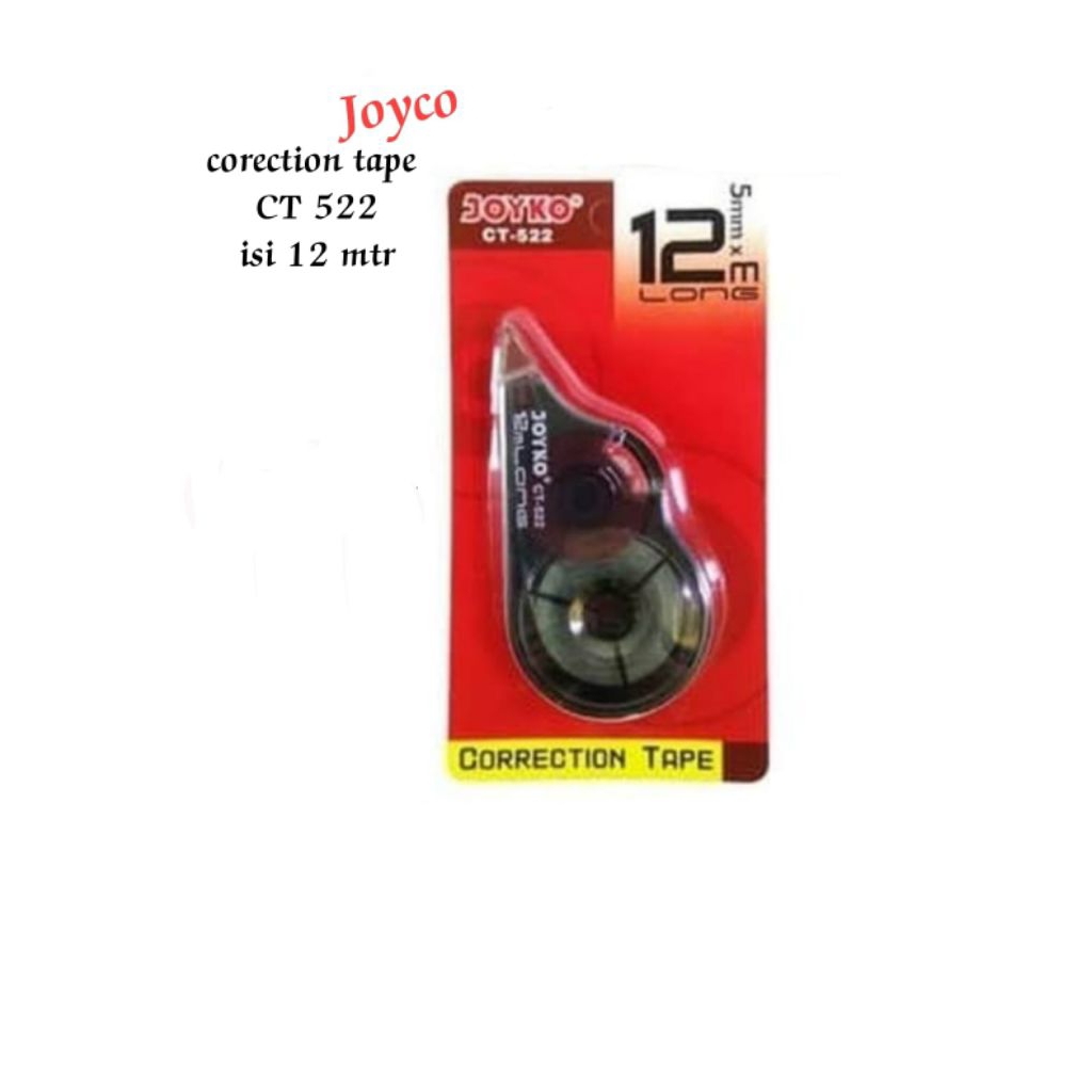 

Tip Ex / Correction Tape Joyko CT522 Kertas 12 Meter / Pcs