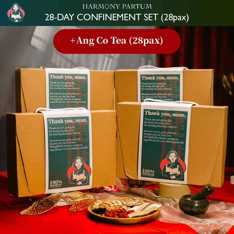 

Harmony Partum Ciak Po Confinement Set 28 Days + Ang Co Tea 28 Bungkus - Paket Melahirkan Ciakpo