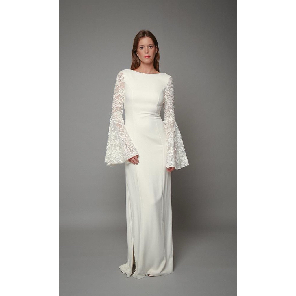 Chiobushop - (Zila) Gaun Brukat Party Dress Bridesmaid Kondangan Pesta Prewedding Dress Korea Wanita