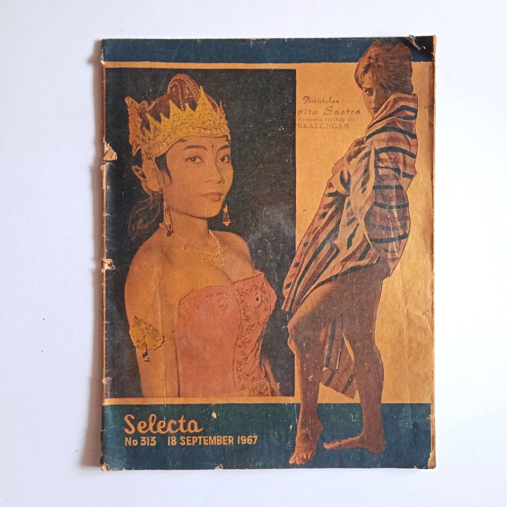 Antik Vintage Majalah Lama SELECTA No.313 18 September1967 Artikel Politik Panas Orde Lama Utuh Laya