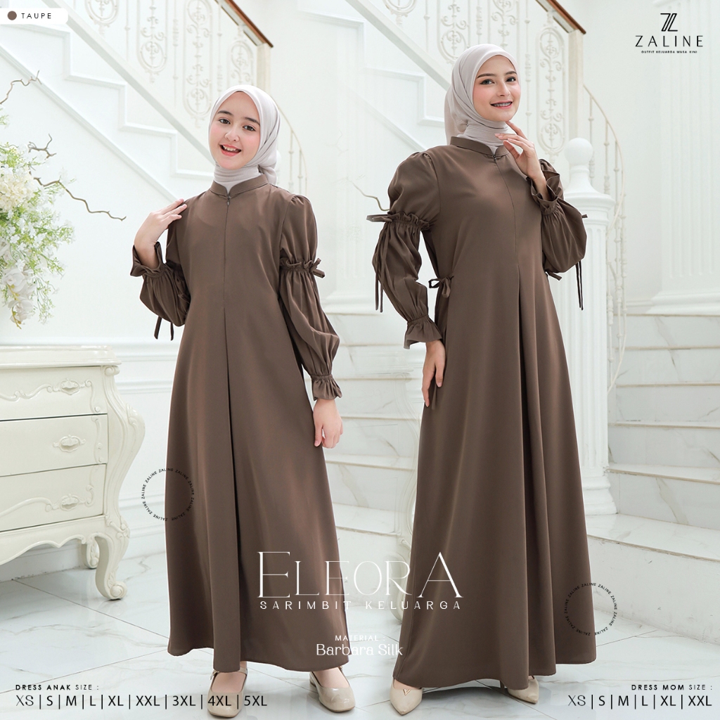 Baju Gamis Dress Couple Ibu Dan Anak Remaja Bayi Perempuan Mom Kids Kondangan Lebaran 2026 Terbaru