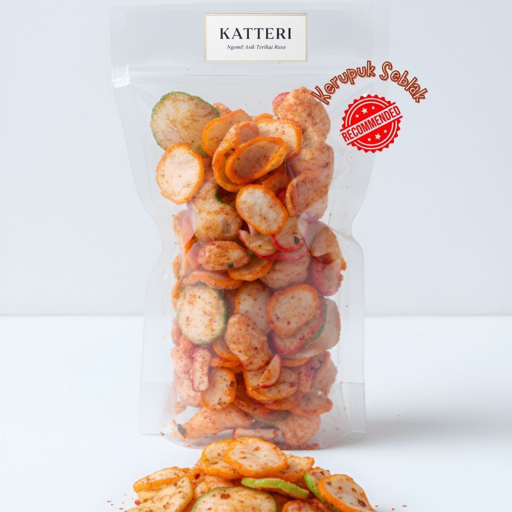 

Kerupuk Seblak Pedas Katteri 60gr – Camilan Kerupuk Renyah Bumbu Pedas Gurih Bandung | Katteri