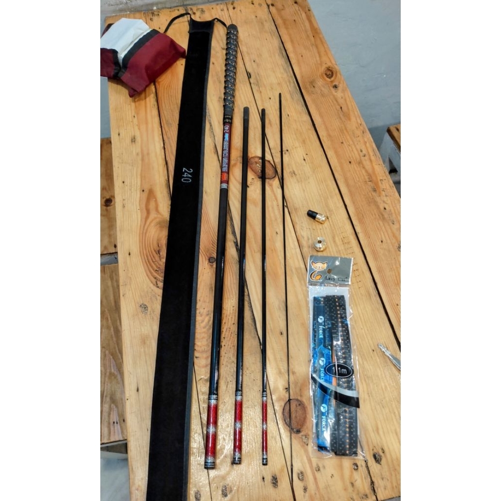 Super Kaliber Kevlar Ukuran 240 Lilitan Ujung + bonus karet bakar