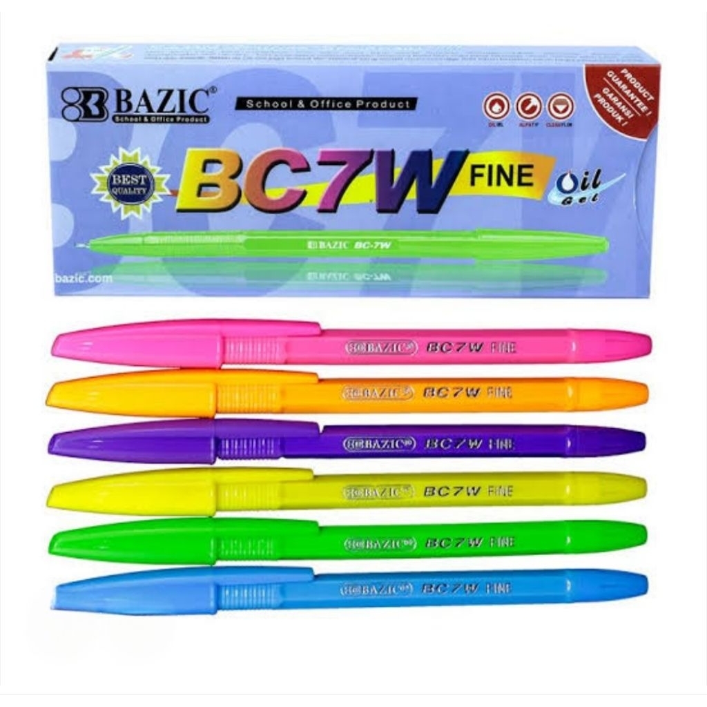 

Bazic - Pena Gel Tinta Hitam 12 pcs per Kotak BC-7