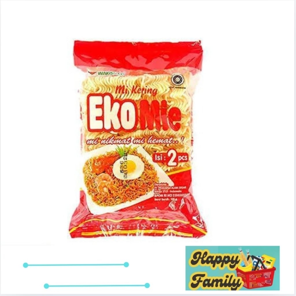 

Ekomie Mie Instan Kering Isi 2 Pcs 120 Gr