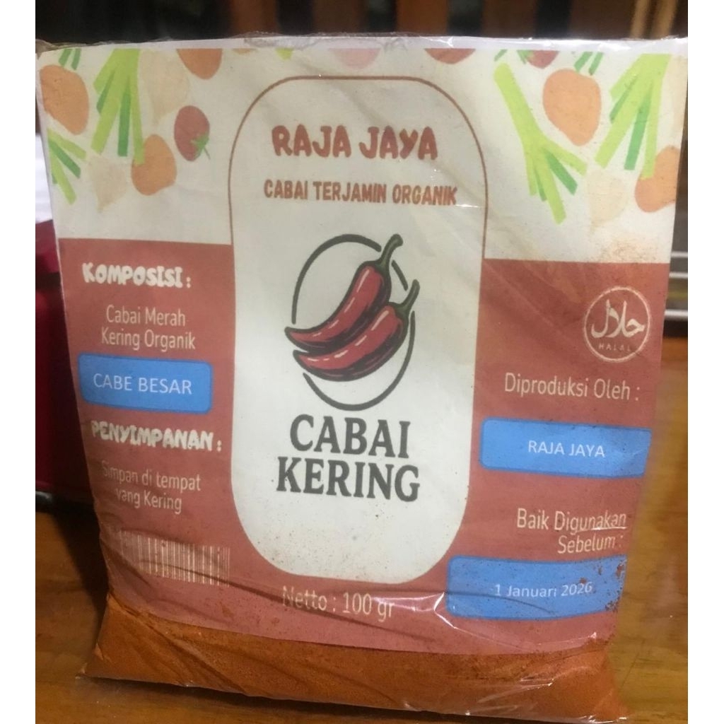 

Bubuk Cabe Besar Halus RAJA JAYA