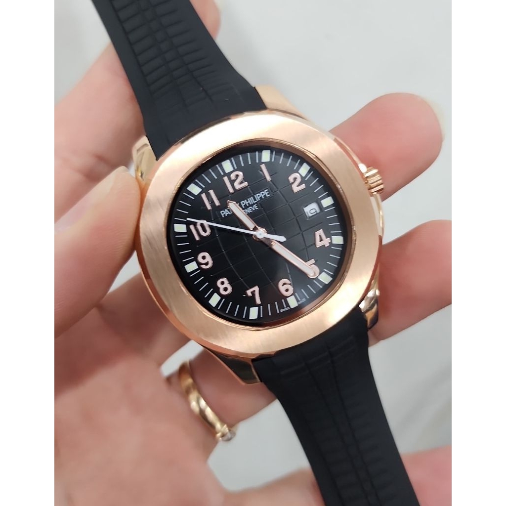 Jam Tangan Patek Philippe Automatic Body Stainless Strap Rubber Kualitas Original