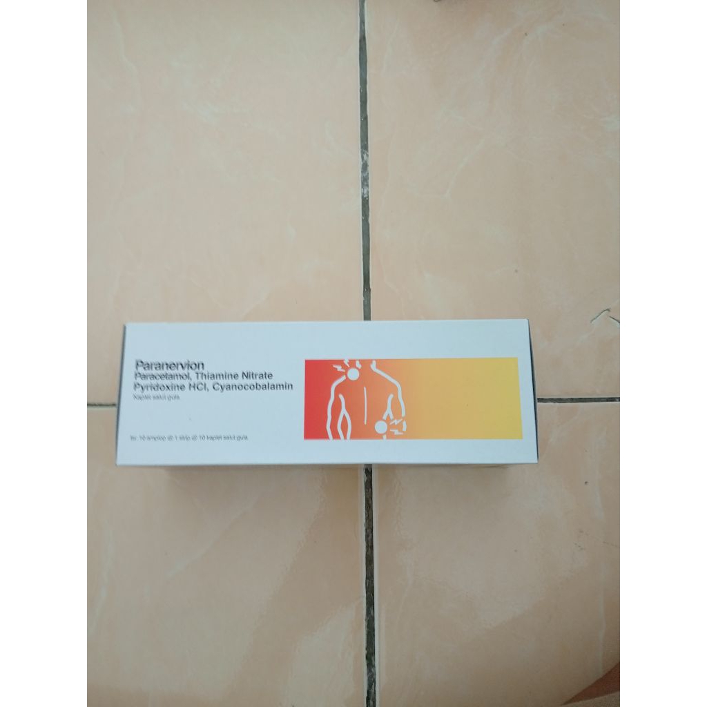 Paranervion Nyeri Demam 1 Box Isi 100 Tablet Paracetamol 500Mg + B1 B6 B12