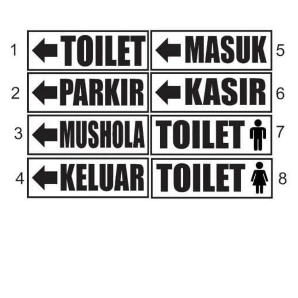 

sticker petunjuk bs custom tulisan