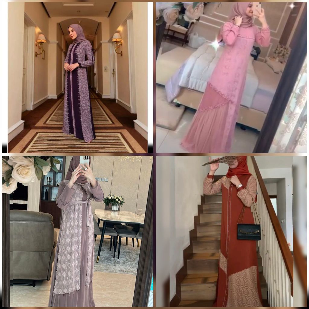 SIAP KIRIM ORIGINAL KALEELA   - Syahla dress Soft Green S /  Dress Syahla Soft green L  /  Dress kal