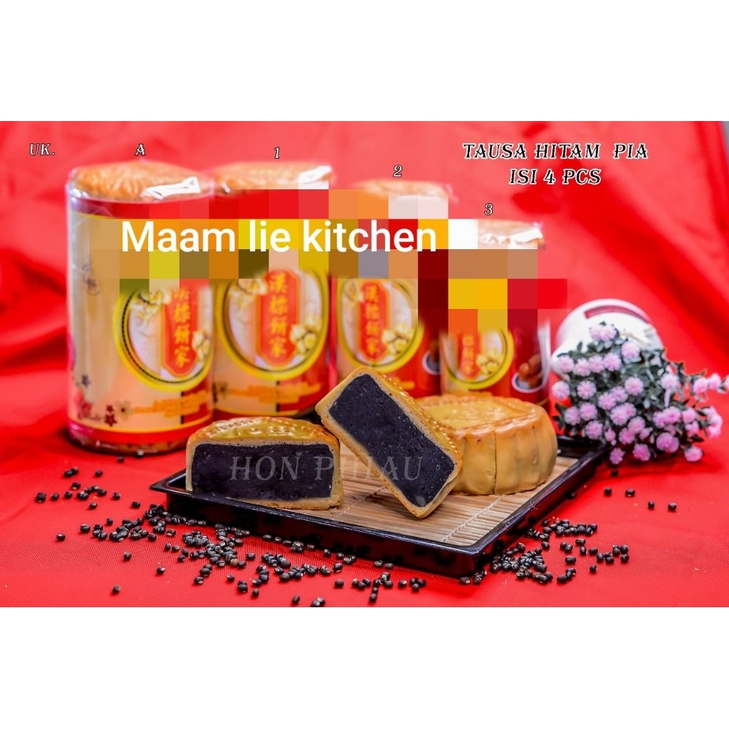 Pia kacang hitam / kue bulan singkawang
