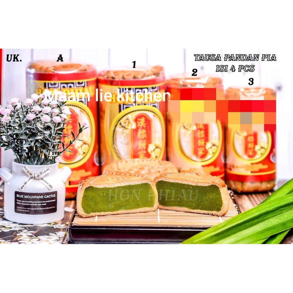 Pia kacang pandan  / kue bulan singkawang/ kue bukan kalimantan