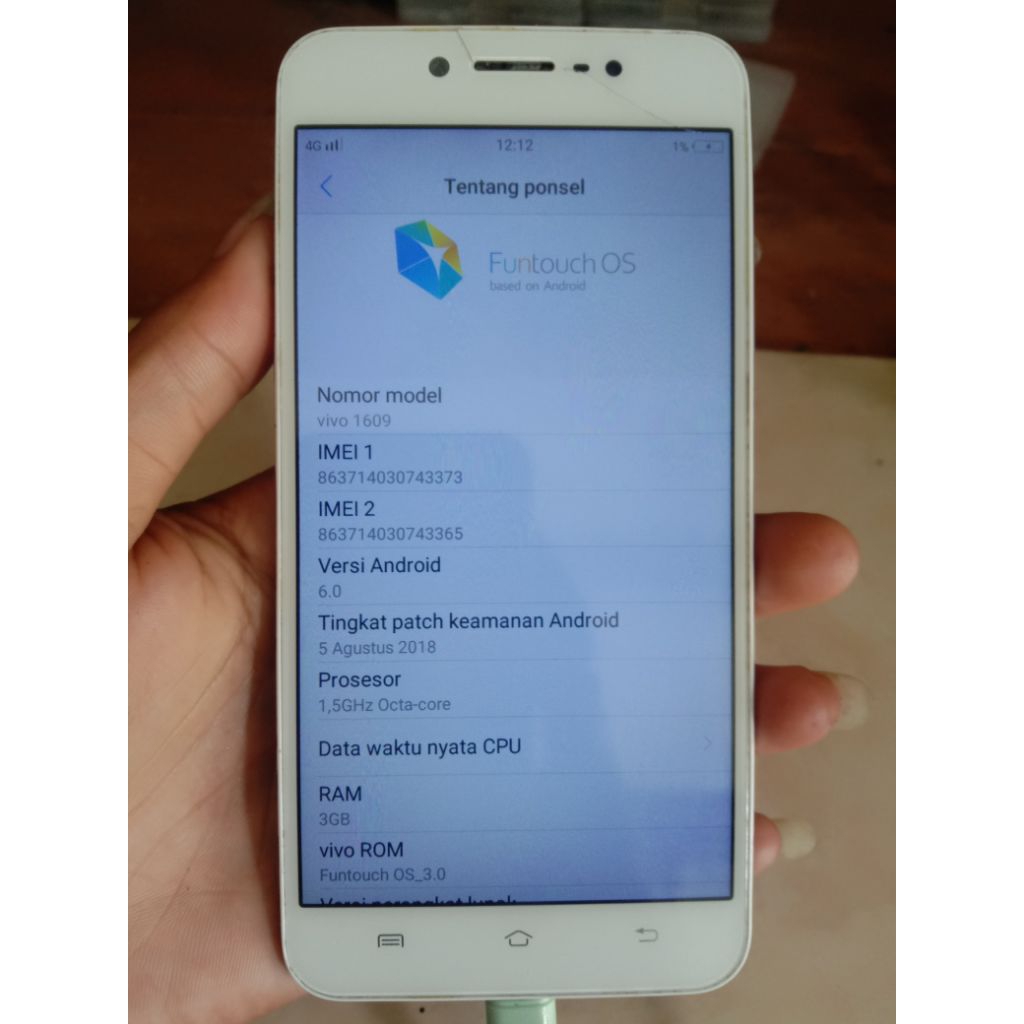 Mesin Vivo V5 lite/Vivo 1609 normal