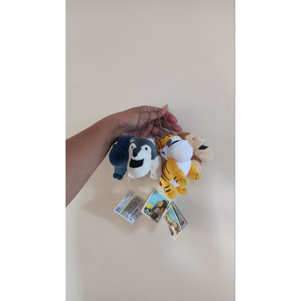 Paket Gantungan Kunci / Ganci / Gantungan Tas Serigala, Macan, Harimau, Ikan Paus Shakurel Planet Or