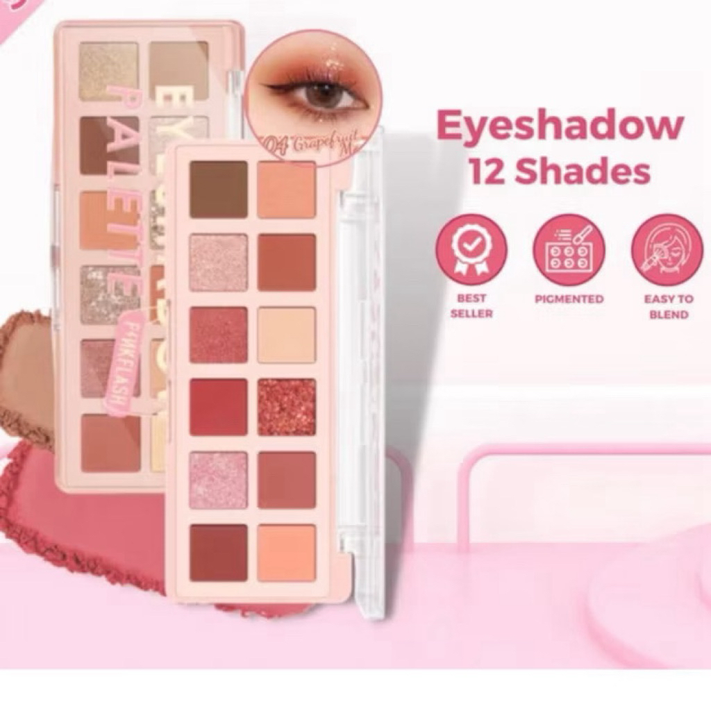 PINKFLASH Pro Touch Eyeshadow Pallete 12 shades