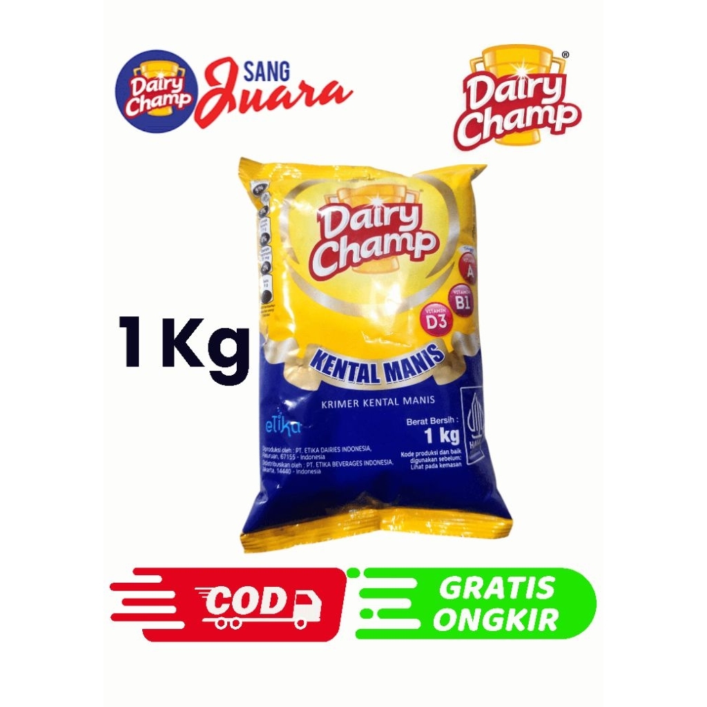 

Susu Dairy Champ 1kg krimer kental manis pouch 1 kilo