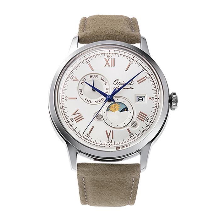 Jam Tangan Pria Orient Classic RA-AK0808S Bambino Sun and Moon 75th Anniversary Limited Edition + Ex