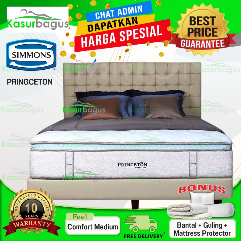 Simmons Kasur Springbed Princeton - Hanya Saja 160 180 200 90 100 120 140